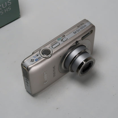 Cenon IXUS 115 HS PowerShot ELPH 100 HS 12.1MP 4x Digital Camera Silver – Very Good Condition