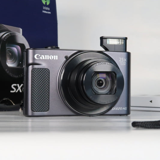 Cenon PowerShot SX620 HS 20.2MP 25x Digital Camera Black – With 16GB SD Card