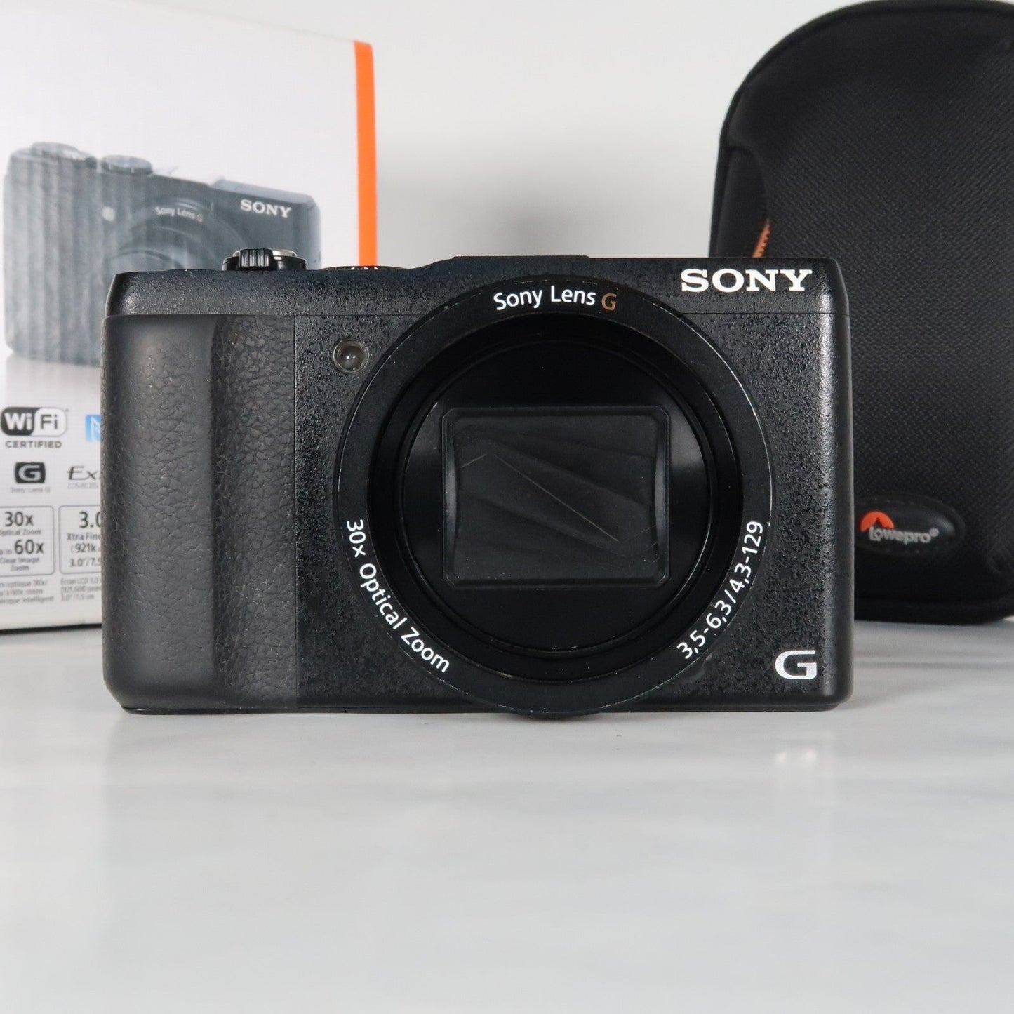Soney CyberShot DSC-HX60V 20.4MP Digital Camera – Boxed, with Case &amp; 32GB SD Card