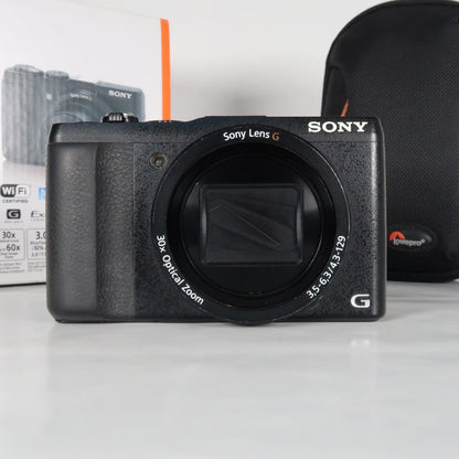 Soney CyberShot DSC-HX60V 20.4MP Digital Camera – Boxed, with Case &amp; 32GB SD Card