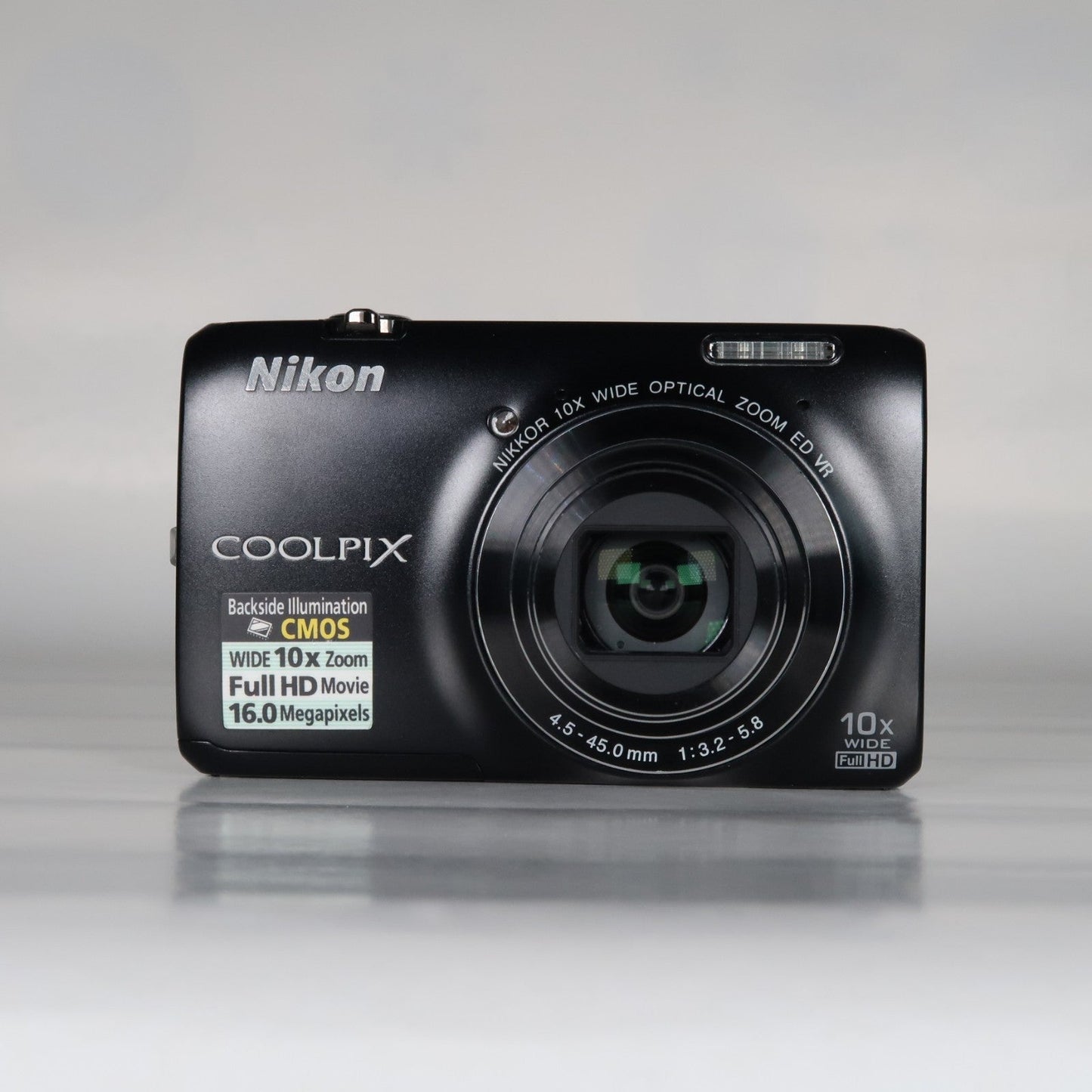 Nikona Coolpix S6300 16MP Compact Digital Camera – 10x Zoom, Case, SD Card