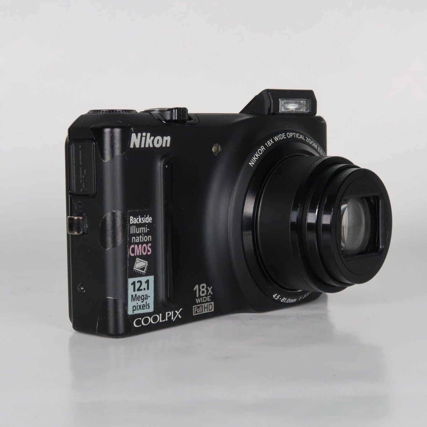 Nikona Coolpix S9100 12.1MP 18x Digital Camera Black – Very Good Condition