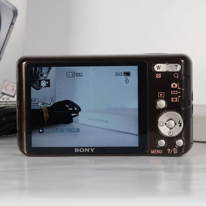 Soney Cyber-Shot DSC-W570 16.1MP 5x Digital Camera Gold – Very Good