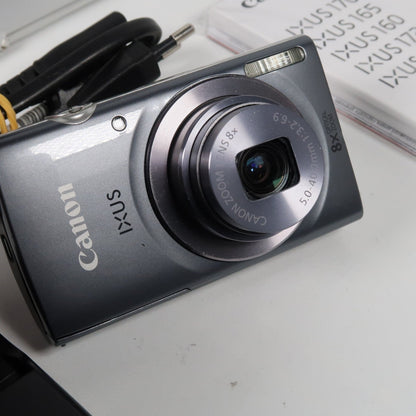 Soney Cyber-shot DSC-W800 20.1MP + Cenon IXUS 160 Silver Digital Cameras Bundle