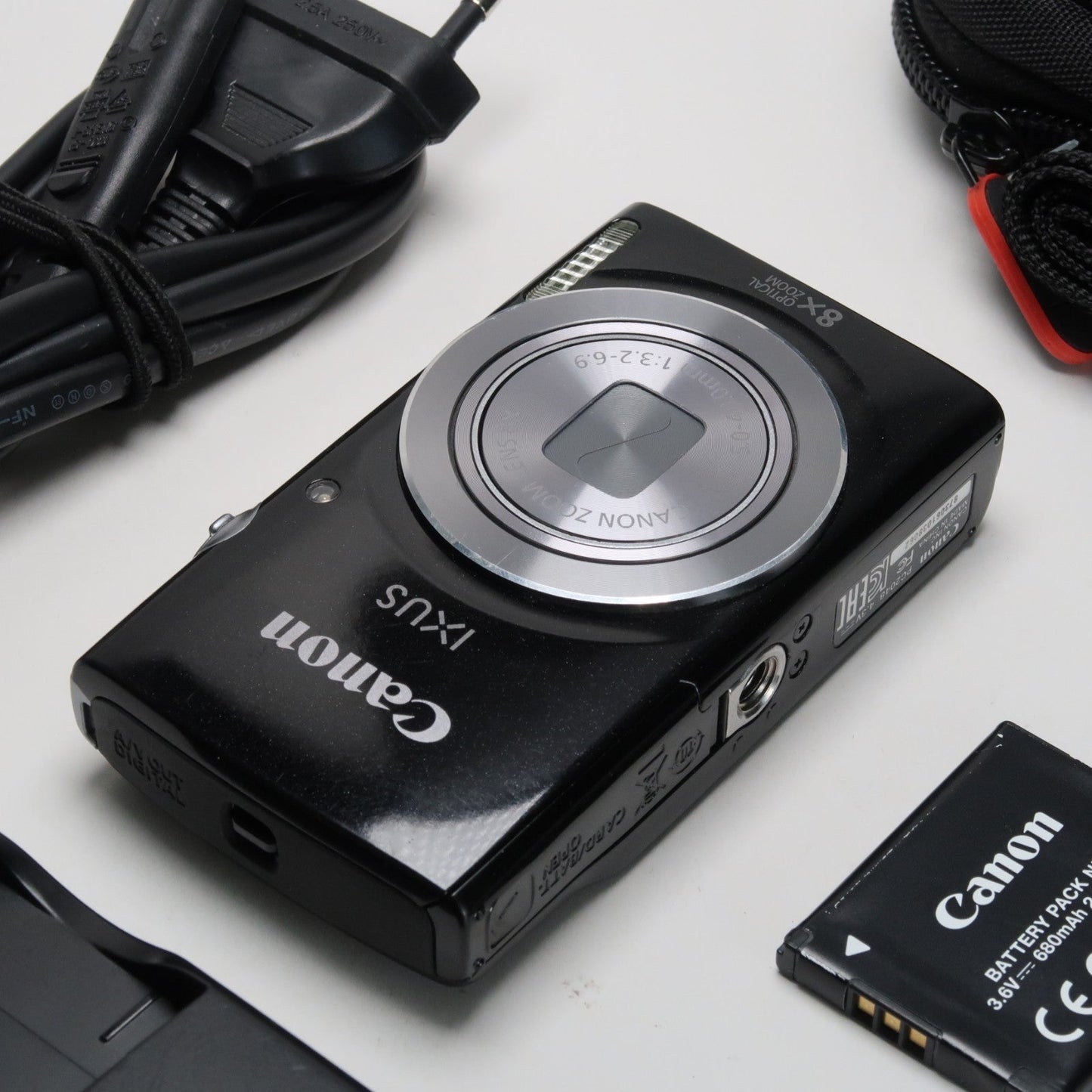 Cenon IXUS 145 / ELPH 135 16.0MP Digital Camera Black – With SD Card 4GB &amp; Case