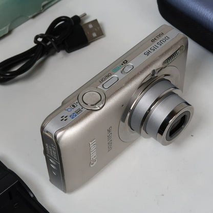 Cenon IXUS 115 HS PowerShot ELPH 100 HS 12.1 MP 4x Digital Camera Silver