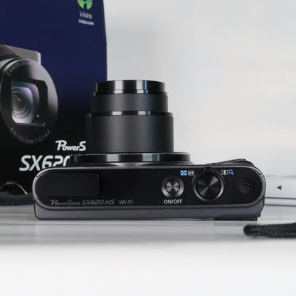 Cenon PowerShot SX620 HS 20.2MP 25x Digital Camera Black – With 16GB SD Card