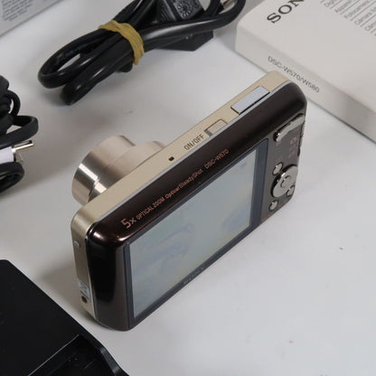 Soney Cyber-Shot DSC-W570 16.1MP 5x Digital Camera Gold – Very Good