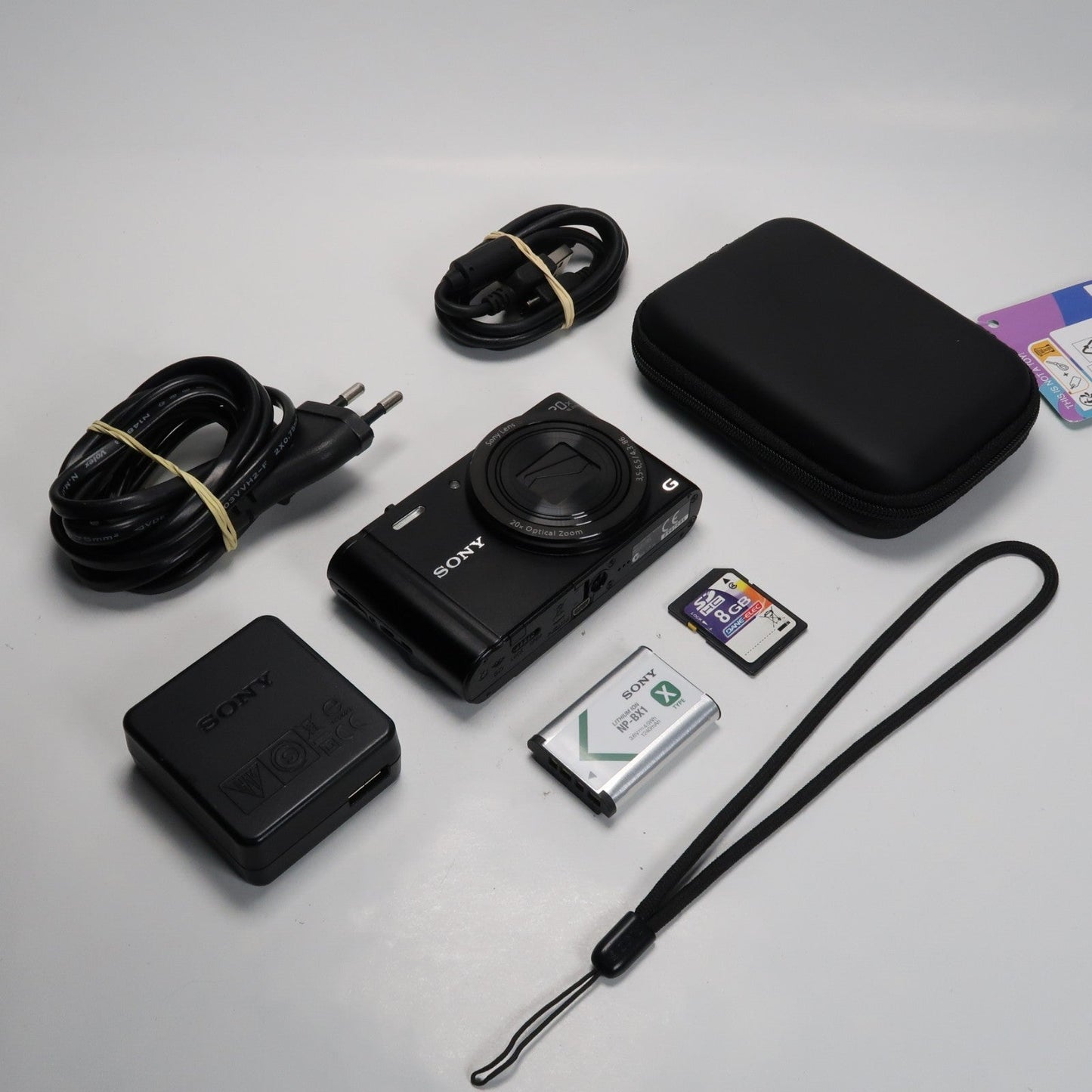 Soney Cyber-Shot DSC WX300 18.2MP Digital Camera Black – Good Condition