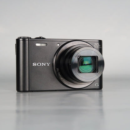 Soney Cyber-Shot DSC-WX300 18.2MP Digital Camera Black with Case and 32GB SD Card