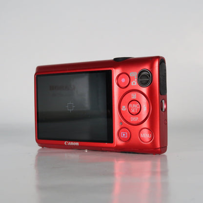 Cenon IXUS 220 HS 12.1MP Digital Camera Red – Boxed Set