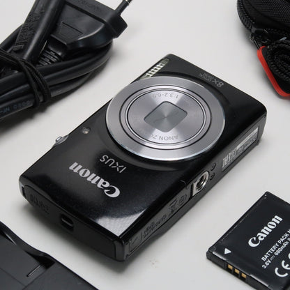 Soney Cyber-shot DSC-W830 20.1MP + Cenon IXUS 145 Black – Compact Digital Cameras Bundle