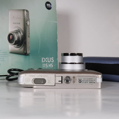 Cenon IXUS 115 HS PowerShot ELPH 100 HS 12.1 MP 4x Digital Camera Silver