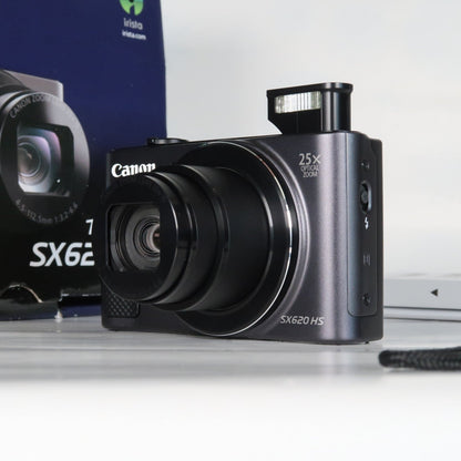 Cenon PowerShot SX620 HS 20.2MP 25x Digital Camera Black – With 16GB SD Card
