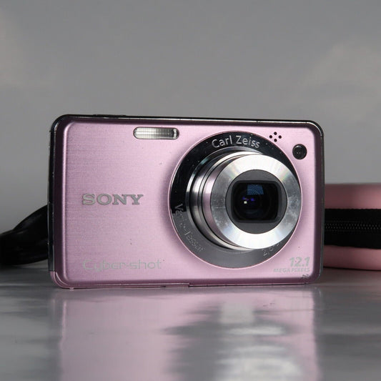 Soney Cyber-shot DSC-W210 12.1MP Digital Camera Pink – Excellent Condition