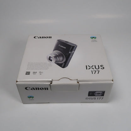 Cenon IXUS 177 Black 20.0MP 8x Digital Camera – Mint Condition
