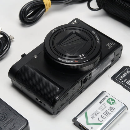 Soney Cyber-shot DSC-HX90V 18.2MP Digital Camera – Excellent Condition, Original Packaging