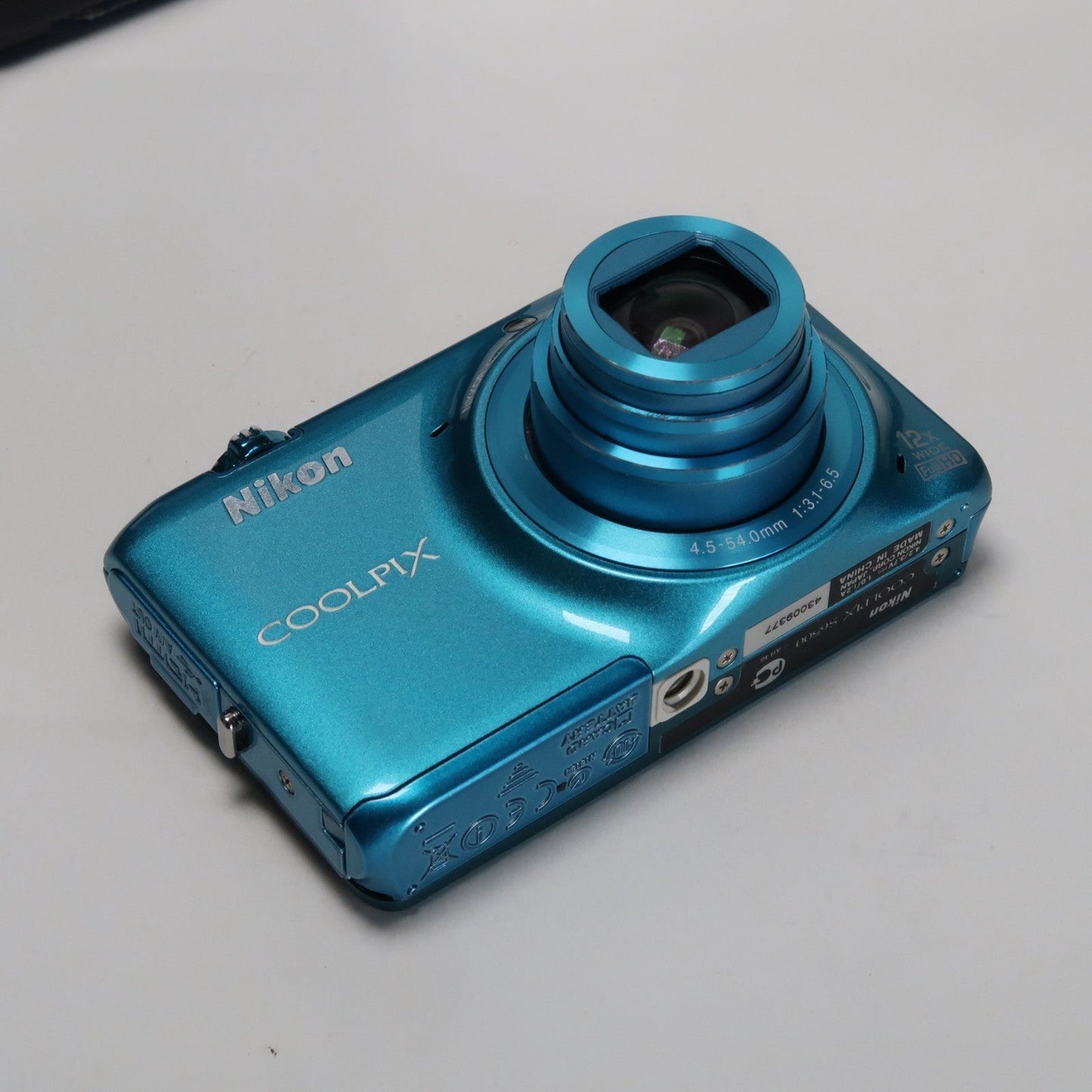 Nikona Coolpix S6500 16.0MP Compact Digital Camera – Blue, Complete Kit – Tested